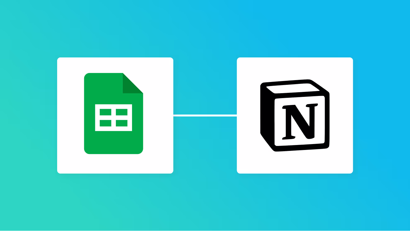 Google スプレッドシートとNotionの連携イメージ